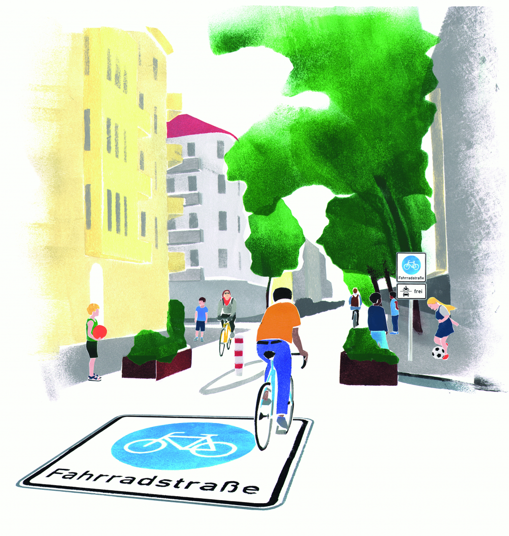 Symbolbild Fahrradstraße